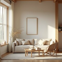 Elegant Japandi Living Room