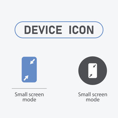 Electronic device icon set flat style.