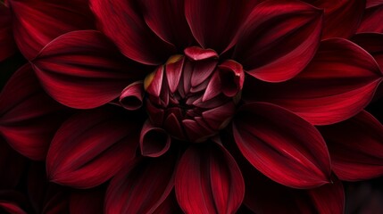 19.Dahlia Flower Photography Dark Red Flower Petals