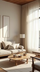 Elegant Japandi Living Room