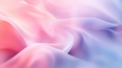 Obraz premium Pastel Pink and Blue Draped Fabric Texture