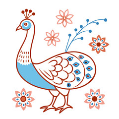 vector illustration of a turkey