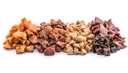 Obraz premium Mix of dried meat Jerky . From chicken , beef and pork. Beer snacks