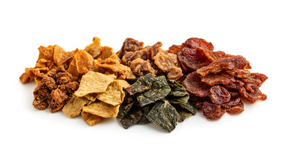 Obraz premium Mix of dried meat Jerky . From chicken , beef and pork. Beer snacks