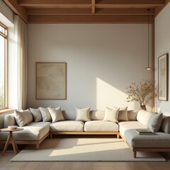 Elegant Japandi Living Room