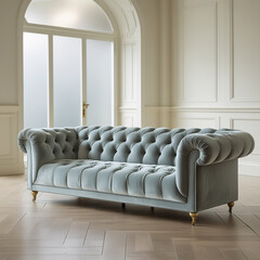 A couch is a soft, upholstered piece of furniture designed for sitting or lounging. It features cushions and armrests, often found in living rooms, providing comfort and relaxation for multiple people