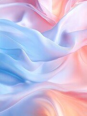 Fototapeta premium Elegant Abstract Background with Flowing Fabric in Pastel Colors