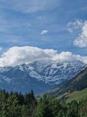 Fototapeta premium nature,mountains,sky,snow,blue sky