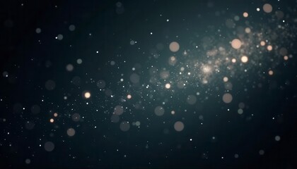 Obraz premium Abstract glittering particles, dark background. Possible use Design element, background