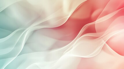 Fototapeta premium Soft Pastel Fabric Drape with Flowing Waves