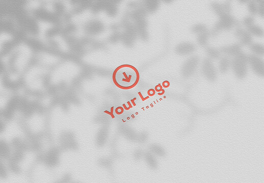 Paper Pressed Logo Mockup