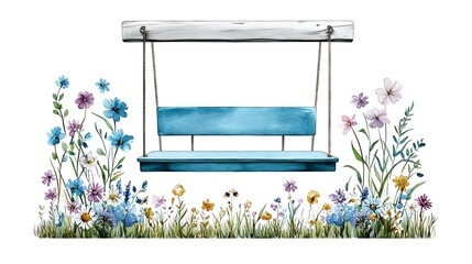 Tranquil garden view