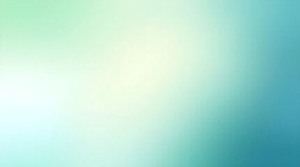 Obraz premium Teal green blue grainy color gradient background glowing noise texture cover header poster design