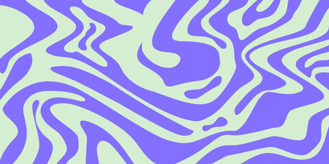 Psychedelic y2k wave background. Retro fun print bright psychedelic. Y2K marble wave wallpaper. Vector illustration