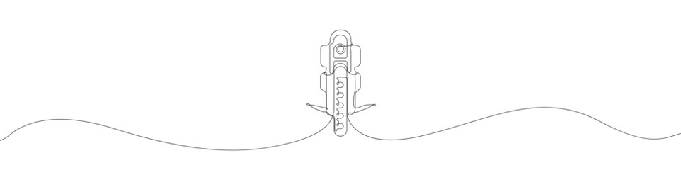 Balance bike icon line continuous drawing vector. One line balancing board scooter icon vector background. Gyroscooter icon. Continuous outline of a gyro scooter icon.