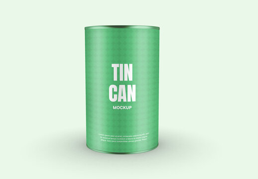 Tuna Tin Can Mockup