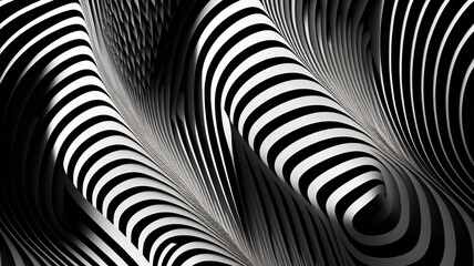 Surreal geometric style line art structure background