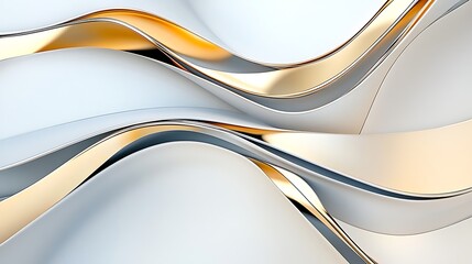 Abstract flowing gold