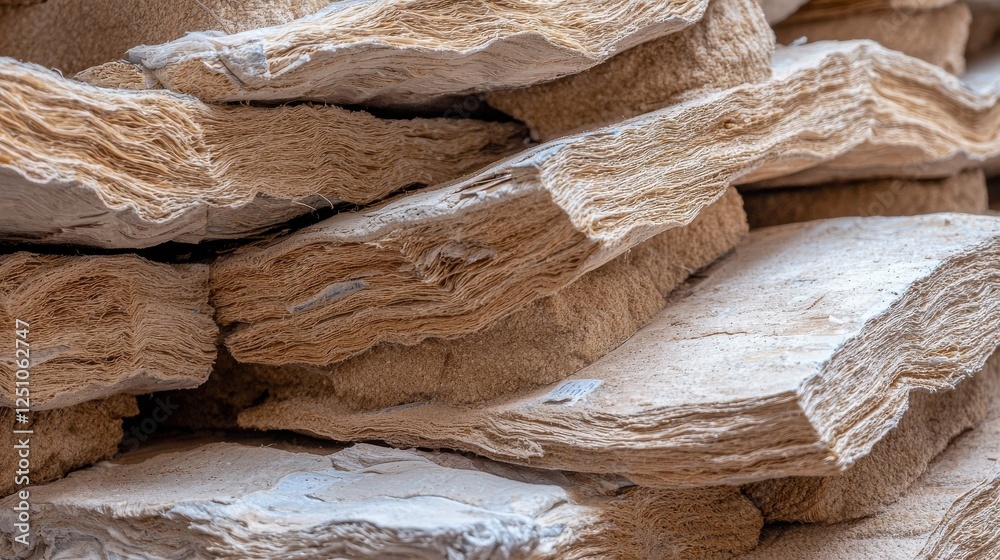 Poster a pile of rocks with a white and brown color