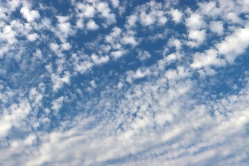 Abstract colorful cloudy sky background. Clouds of different shapes. Nice picture. Cover. Wallpaper. copy space.