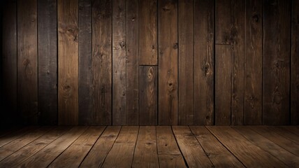 Rustic Wooden Panel Background with Warm Brown Tones for Cozy Interior Design