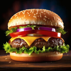 Juicy Cheeseburger 2 generative AI