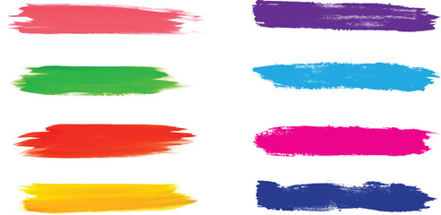 Watercolor brush strokes design, Victor File.