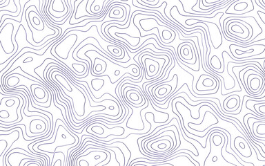 Fototapeta premium Topographic contour map. similar cartography illustration. Modern design with White background with topographic wavy pattern design. paper texture Imitation of a geographical map shades