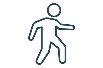 Stepper icon. line icon style. icon related to gym and fitness. gym elements vector illustration