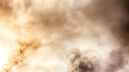 Dramatic sky of smoke and clouds for background. Potential use weather forecasts, atmospheric studies, environmental reports