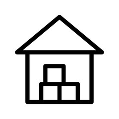 Warehouse Icon Vector Symbol Design Illustration