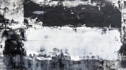Dramatic Monochrome Abstract Grunge Texture Background with Weathered Peeled Cracked Surface  Minimalist Contemporary Digital Artwork with Intense Contrast and Captivating Moody Atmosphere