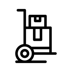 Trolley Icon Vector Symbol Design Illustration