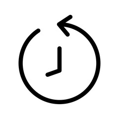 History Icon Vector Symbol Design Illustration