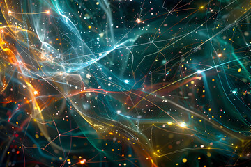 Abstract Visualization of Quantum Entanglement, Superposition and Tunneling