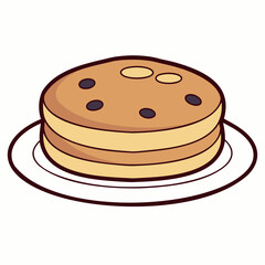 Pancakes Stack on Plate