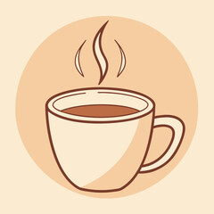 Coffee or Tea Cup Illustration