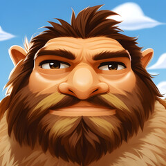 portrait of a cavemen
