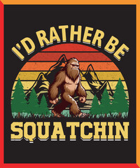 Sasquatch vector design, illustrator, Sasquatch