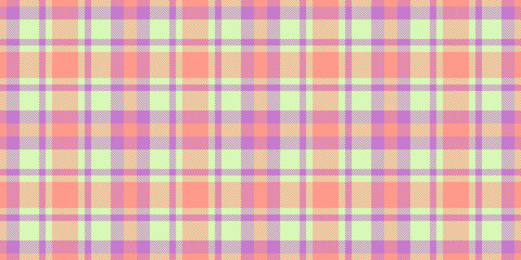 Pastel plaid pattern, perfect for backgrounds, textiles, or fashion designs. Soft peach, lavender, and lime green hues create a gentle, springlike aesthetic.