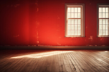 Forgotten Elegance Sunlit Abandoned Room