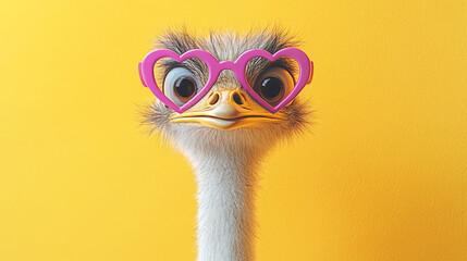 Funny Ostrich Generated  
