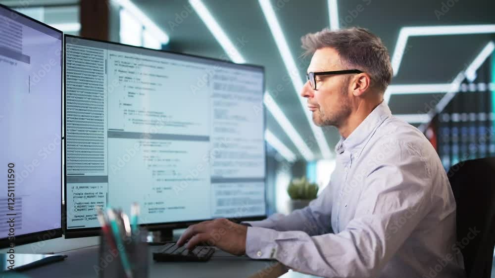Poster Software Programmer Or Coder Man
