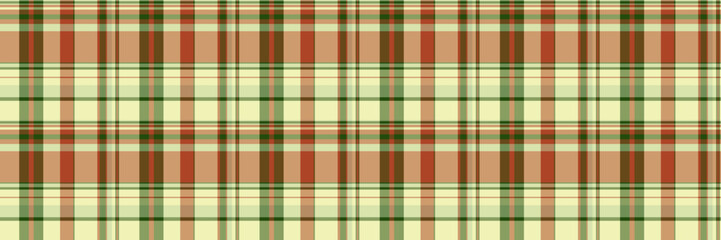 Elegant cream, red, and green plaid pattern.  Perfect for textile design, wrapping paper, or website backgrounds.  Classic and versatile style adds a touch of sophistication to any project.