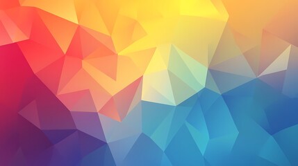 Abstract Colorful Polygonal Geometric Design