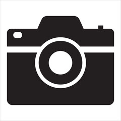 Camera icon set. flat illustration of vector icon on white background