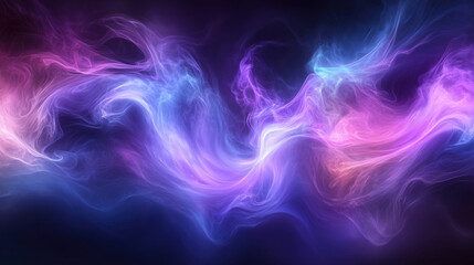 vibrant swirl of purple and blue smoke creates mystical and ethereal atmosphere