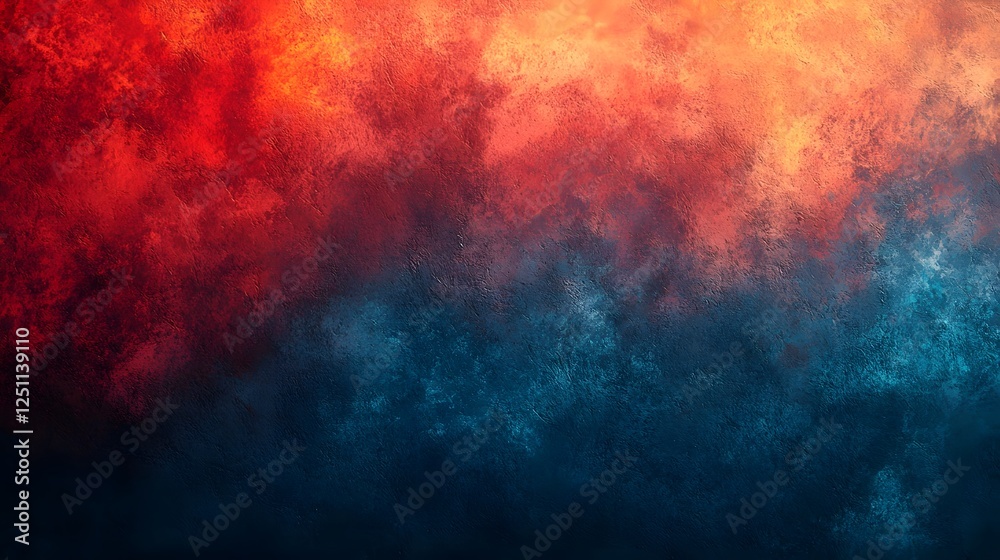 Aufkleber This vibrant and dynamic abstract digital artwork depicts a powerful explosion of fiery colors fluid forms and turbulent energy against a moody atmospheric backdrop  The intense
