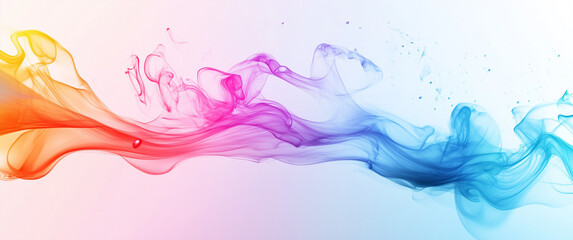 Fototapeta premium Colorful Ink Swirls in Motion