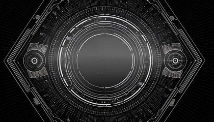 Futuristic Technology HUD Interface Design 